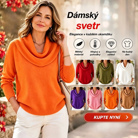 🔥【S–3XL】Nový jednobarevný svetr podzim/zima 2026 · Měkký a teplý