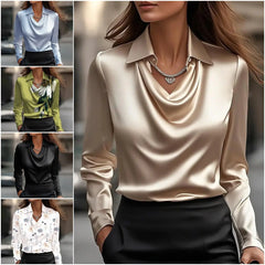 🔥【Podzimní novinka · S-3XL】Jednoduchá a elegantní dámská košile – stylová a pohodlná