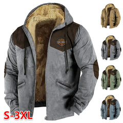 ⛄【M-5XL】Modní pánský podzimní a zimní volný kabát z hustého baršunu