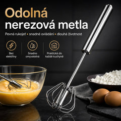 Poloautomatický šlehač z nerezové oceli