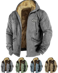 ⛄【M-5XL】Modní pánský podzimní a zimní volný kabát z hustého baršunu