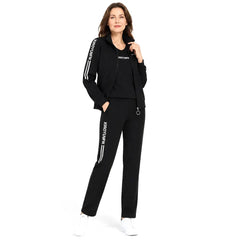 🌸 Elegance a naprosté pohodlí! Elegantní dámská třídílná tepláková souprava (bunda se zipem + tričko + kalhoty / Velikosti: M–6XL)! ✨