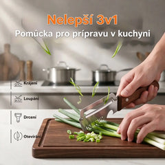 🧅🔪 Víceúčelová kuchyňská škrabka „3 v 1“: škrábe, krájí na plátky a otevírá lahve! 🔥