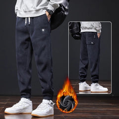 🔥【M-5XL】🖤 Nové pánské zimní kalhoty; teplé a ležérní pánské kalhoty.